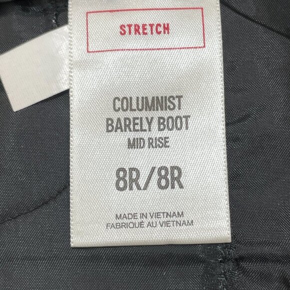 Express Women 8R Columnist Barely Boot Mid-Rise Plaid Stretch Slacks Pants Brown - Picture 8 of 9